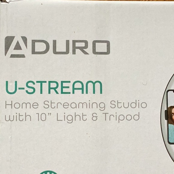 ADURO U-Stream Home Streaming Studio with 10” Light and Tripod, NIB - Picture 6 of 9